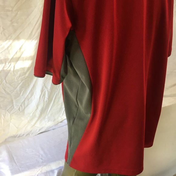 Stormtech Performance Men's XL Polo Short Sleeve Shirt Red Gray FLOW Logo - Picture 13 of 16